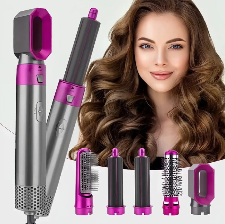 5-in-1 Hot Air Styler & Dryer Brush – Ionic Frizz Control