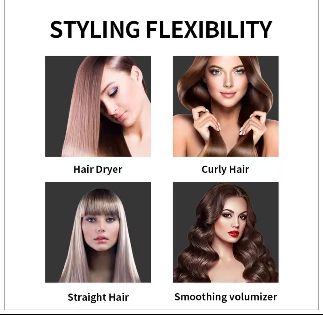 Before and after frizzy hair to smooth hair results