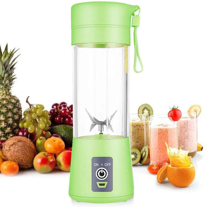 6-Blade Portable USB Juicer Blender (380ml) - Rechargeable