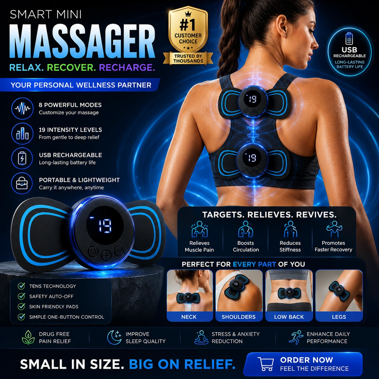 Butterfly Pulse Portable Body Massager