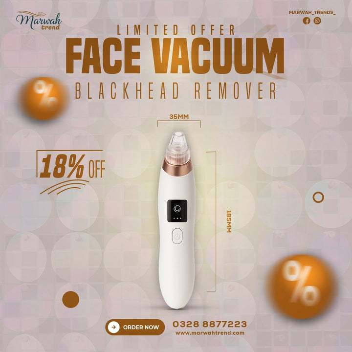 Electric Blackhead Remover Vacuum &amp; Pore Cleaner (5-in-1 Rechargeable)