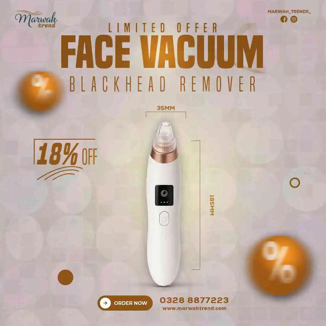 Electric Blackhead Remover Vacuum &amp; Pore Cleaner (5-in-1 Rechargeable)