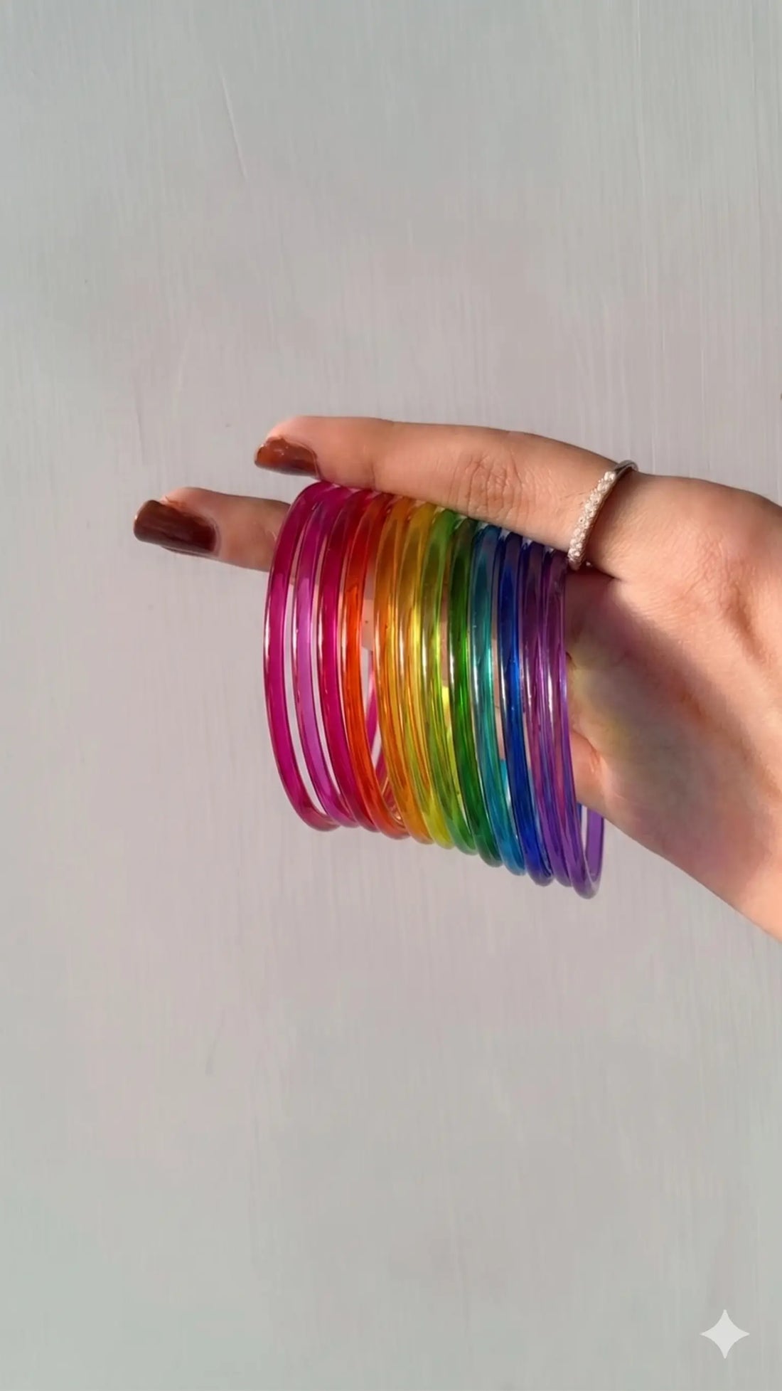 Trending Jelly Bangles Set – 12 Pieces (Multi color)